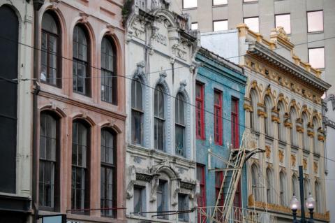 Row of houses in New Orleans