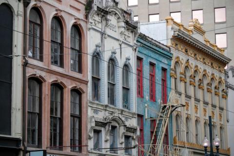 Row of houses in New Orleans