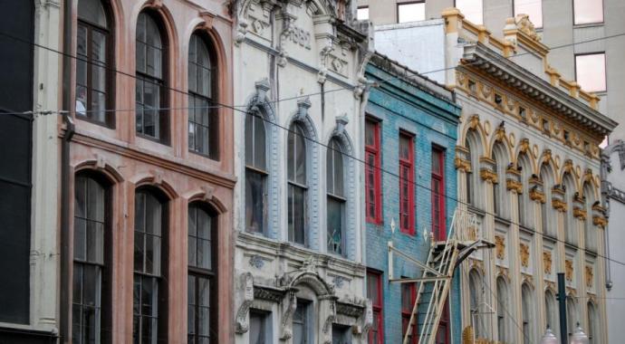 Row of houses in New Orleans